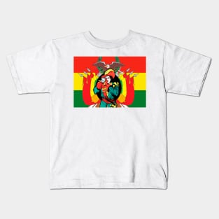 Bolivian flag corsair Kids T-Shirt